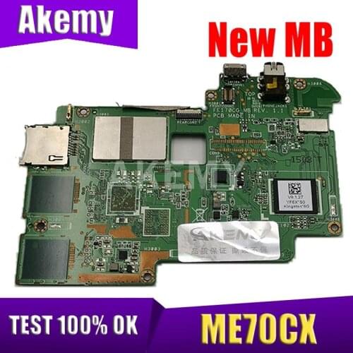 Akemy ME70CX MAIN_BD._1G/Z2520 R1.2 (16G) MainBoard For ASUS ME70CX ME70C Tablets Motherboard Logic Board 90NK01A0-R00030