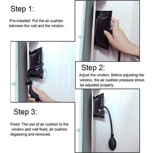 Load 200 KG Air Pump Wedge Alignment Tool Shim Bag for Elevating Doors Windows K9FA