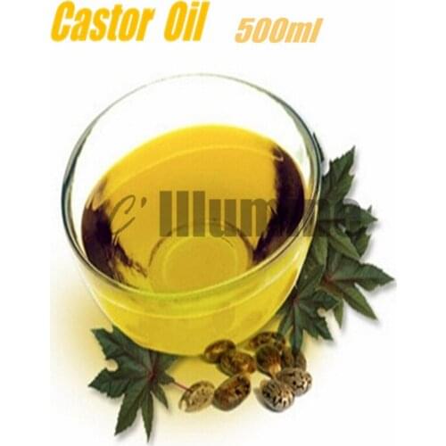 Natural Castor Base Oil Pure Massage Spa Pedicure Soap Raw Material Skin Hair Care Beauty Salon 500ml