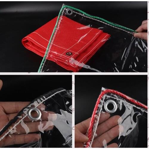 Thick 0.3mm Transparent PVC Rainproof Cloth Balcony Bonsai Succulent Plants Keep Warm Tarpaulin Pet Dog House Cover Waterproof