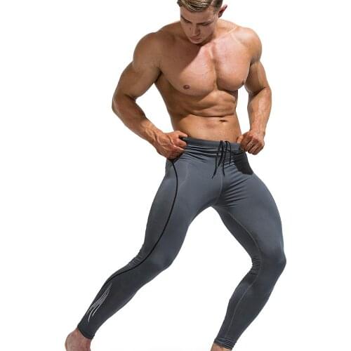 2020 New Compression Pants Men Professional Running Tights Spandex Quick Dry Male GYM Fitness Leggings