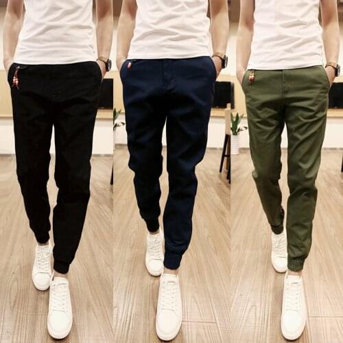 NEW 2020 Spring Summer Spring joker men casual pants leg beam feet pants harem pants mens trousers pantalon homme