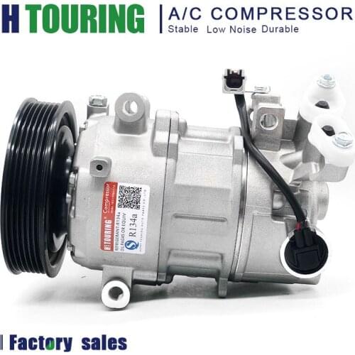 NEW 6SEL14C AUTO CAR AC A/C AIR COMPRESSOR 6PK For Renault Megane 1.5D-1.6D 2009- 8200939386 447150-0022 447150-0023 447150-0021