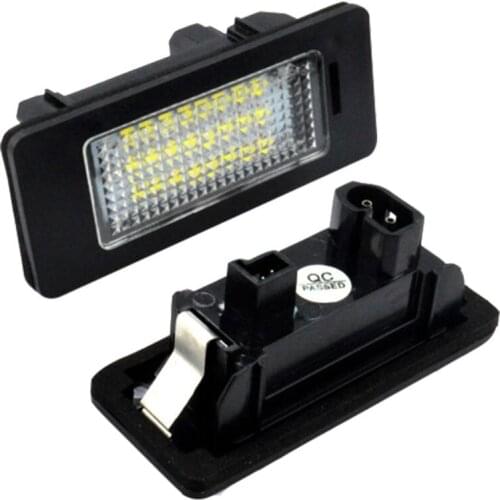 12V Car License Plate Light 6500K White LED Signal Lamp Error Free Car Accessories Waterproof For BMW E39 E60 E61 E90 3 Series