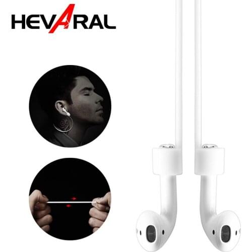 HEVARAL Anti-lost Strap For Airpod Silicone Cable Bluetooth Earphones Accessories Kits Holder Portable String Rope Silicone Cord
