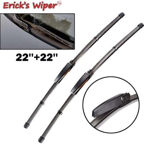 Ericks Wiper LHD Front Wiper Blades For Mercedes Benz CLK-Class W209 C209 CLK 200 240 270 280 320 350 500 550 55 63 AMG 22"+22"