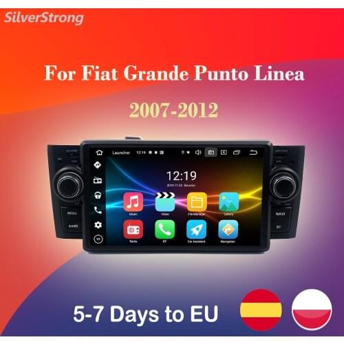 SilverStrong,7'' IPS CARPLAY,DSP,Android10,Car DVD,For Fiat Linea,Grande Punto,Auto car multimedia player,option TPMS ADAS DVR