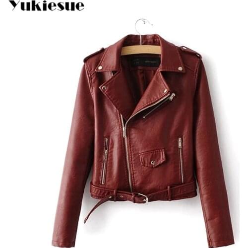 YUKIESUE Women's Leather Jackets