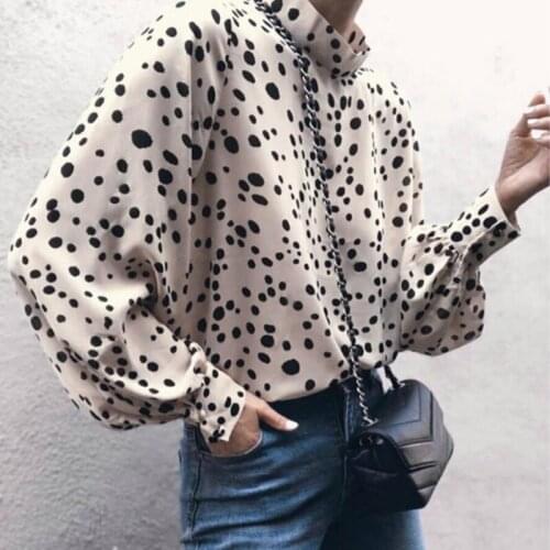 Summer Sexy Leopord Batwing Sleeve Women Shirts 2020 Stand Collar Full Female Club Street Animal Ladies Top Loose Blouses Shirt