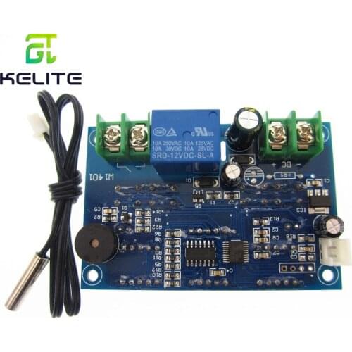 1pcs DC12V thermostat Intelligent digital thermostat temperature controller With NTC sensor W1401 led display