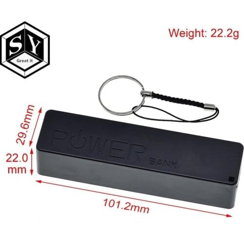 1PCS Great IT USB Power Bank Case Kit 18650 Battery Charger DIY Box Shell Kit Black For Arduino