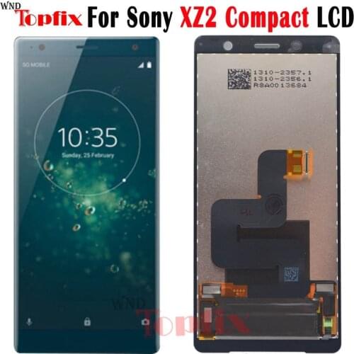 100%Tested 5.0"Inch LCD Display Touch Screen Digitizer For Sony Xperia XZ2 Compact LCD Replacement Parts For Sony XZ2 Mini LCD