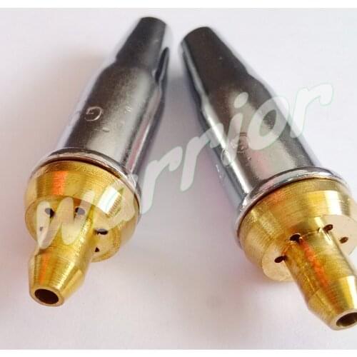 2pcs Seperated Style Cutting Nozzle Tips 2# for G07-30 Propane Gas torch