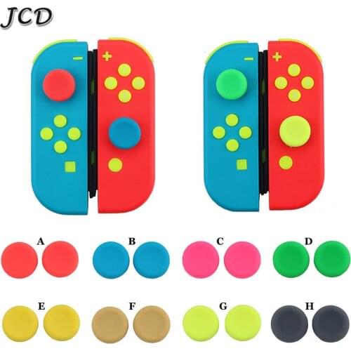 JCD 2PCS Silicone Analog Thumb Stick Grips Caps for Nintend Switch NX NS JoyCon Controller Sticks Cap Skin for Joy Con Cover