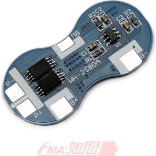 2Pcs 2S 7.4V 7.2V Li-ion Li-Po Battery Protection BMS PCM Current 4A 2S4AW004