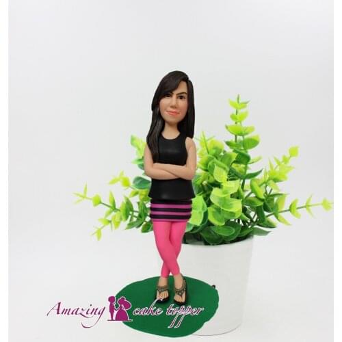 2019 AMAZING CAKE TOPPER Toys Confident girl birthday present And Groom Gifts Ideas Customized Figurine Valentines Day