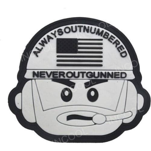 3D American Flag Correspondent PVC Patch Rubber Patches Military Hook Back Patches Tactical Emblem Applique Combat Badges
