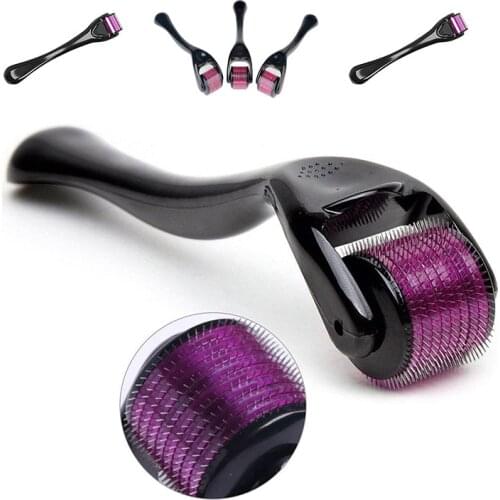 40pcs 540 Derma Needle Roller Anti Hair Loss Treatment Thinning 0.2\0.25\0.3mm Titanium Needles Hair Regrowth Beard Growth Tools