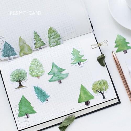 46 Pcs/pack Cute Small Forest Paper Sticker DIY Diary Album Decoration Stickers Scrapbooking Planner Label Scrapbook Stickers