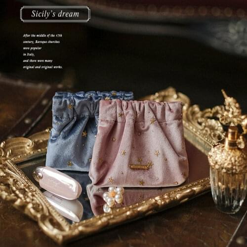 Velvet Mini Lipstick Bag Womens Cosmetic Bag Girl Portable Makeup Pouch Organizer for Cosmetics Sanitary Pads Bags ポーチ 파우치