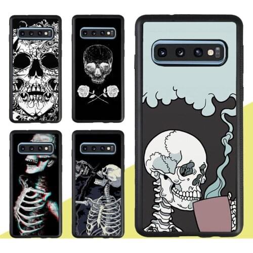 Skeleton skull bones Love horrible Case For Samsung Galaxy A21S A20e A31 M31 M21 A51 A71 A50 A70 S9 S20 S10 Plus Note 20 Ultra