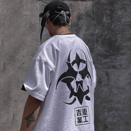 11 BYBBS DARK 2021SS Embroidery Print Harajuku Tshirts Summer Hip Hop T-Shirt Mens Techwear Cotton Loose Short Sleeve Shirts