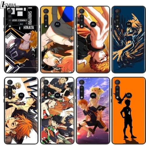 Hot Haikyuu Hinata Anime Volleyball For Motorola E6 E7 G8 G9 G Edge Stylus Power Play Lite One Hyper Marco Plus Soft Phone Case