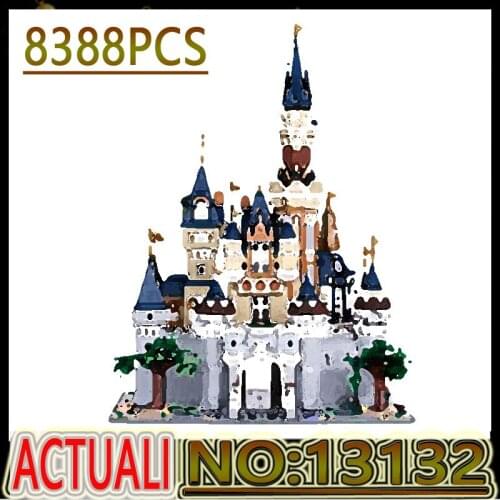 Hot MK13132 Cinderellaing Princess Castle Moedl Compatible With 71040 Building Block Bricks Kids Toys Christmas Brithday Gifts