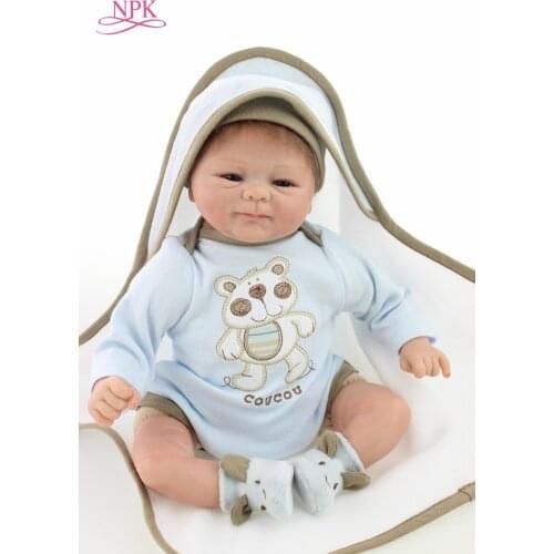 NPK reborn doll with soft real gentle touch hot sale Adorable reborn dollalive lifelike soft dolls Children gifts toys