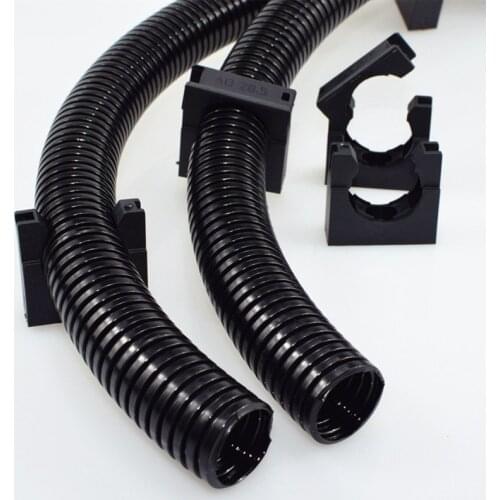 10pcs Plastic pipe clip Bellows hose Hoop buckle Limit tube clamp mounting support bracket wire cable Fixing holder organizer