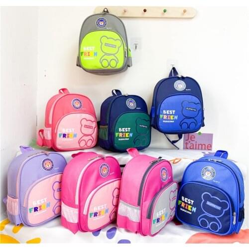 2021 New Cartoon Cute Children Backpack Kindergarten Children School Backpack Portable Children Shoulders Backpack Casual