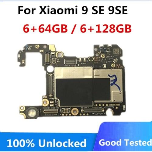 For Xiaomi 9 SE 9SE MI 9SE Original Unlocked Motherboard Full Chips Logic Board Mainboard Android System 64GB 128GB Full Working