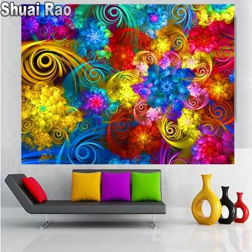 Full Square Round Diamond Painting Abstract Coloful Lines,Rhinestone of Picture Diamond Mosaic Embroider New arrival Gift