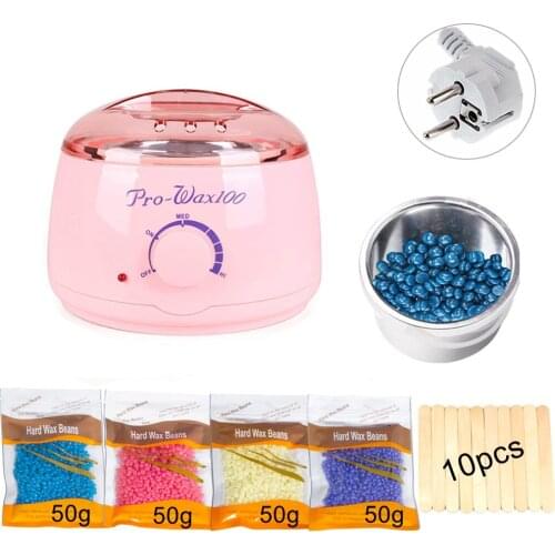 Big Size 500CC Professional Warmer Wax 100 Heater Set Waxing Kit Paraffin SPA Hands Feet Epilator Hair Removal Tool Wax-melt