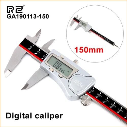 RZ Vernier Caliper Metal Electronic Digital Caliper Stainless Steel High Quality 0-150mm LCD Digital Professional Calipers Tool