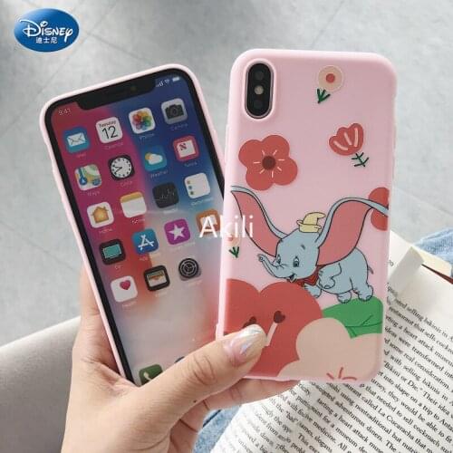 DISNEY Dumbo Silicone Case for iPhone 11 Pro X Xs Max iPhone 12 12mini 12Pro 12Promax Official Liquid Silicon 360 Full Cover