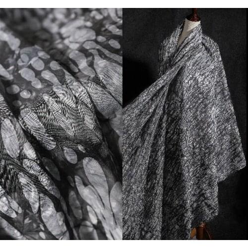 Concave-convex texture tie-dye pure cotton cloud-dyed embossed creative cloth fashion designer fabric