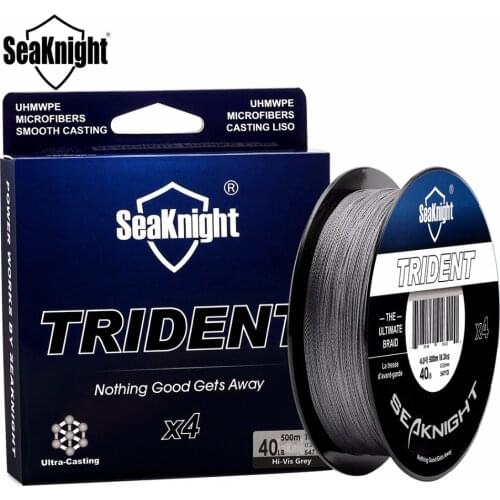SeaKnight TRIDENT 500M PE Braided Fishing Line 4 Strands Multifilament Fishing Line 8LB to 80LB Braided Fishing Saltwater Lines