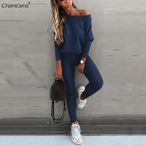 2021 New Tracksuit 2 Piece Set Autumn Winter Pullover Top + Long Pants Sports Suit Female Sweatshirt Sportswear Suit For Woman