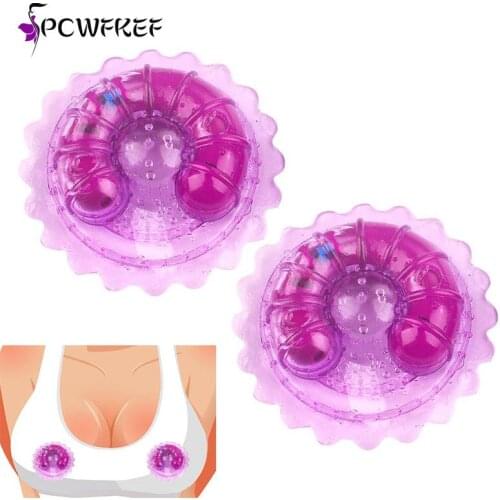 1 Pair Sexy Pasties Stickers Vibrators Sex Toys For Women Nipple Cover Vibrator Adult Couples Products Female Breast Stimulator