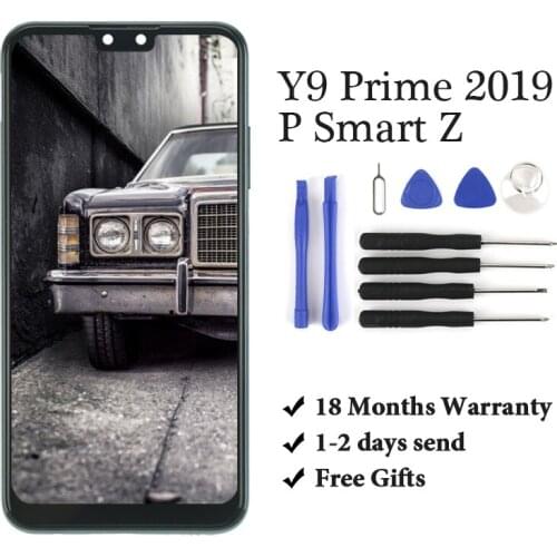 1PC 100% Tested Replacement LCD For HUAWEI Y9 Prime 2019/P smart Z LCD Display Touch Screen Digitizer Compatible for Y9 Prime