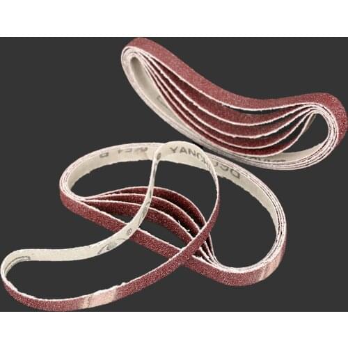 10Pcs 10x330mm Sanding Paper For Belt Sander Grit 60 Oxide Belt Sander For Grinding Polishing Sander Tool Dremel Accessories