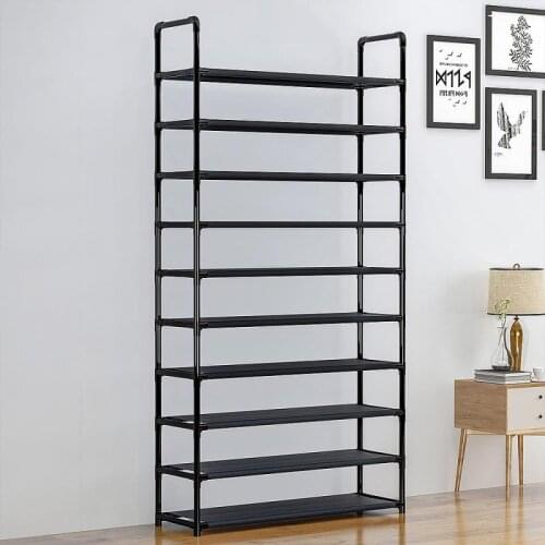 10-layer Shoe Rack Easy Installation Portable Detachable Saving Space Home Dorm Stand Holder Shoe Shelf Organizer Shoe Cabinet