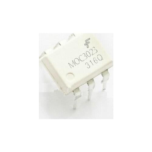 5 CS MOC3023 OPTOCOUPLER TRIAC-OUT 6-DIP NEW