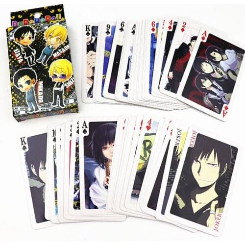 Anime DuRaRaRa!! Toy DuRaRaRa Poker Playing Deck Cards Celty Mikado Anri Board Game Gift Card Collection Toys