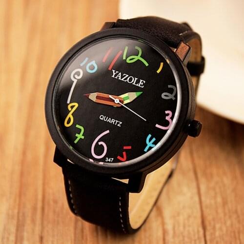 2020 Yazole Watch Korean Version of the Big Dial Female Students Watch Couple Quartz Watches Relojes Mujer Relogio Feminino