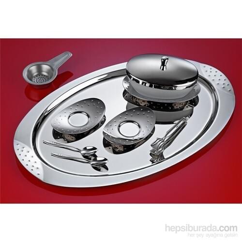 Aryıldız Phoenix Dotted 13 Piece Tea Set