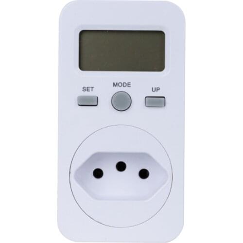 Digital Wattmeter LCD Energy Monitor Power Meter Electricity Electric Meter Usage Monitoring Socket BR Plug