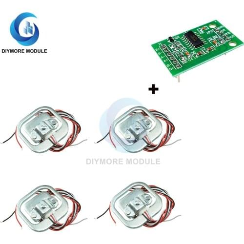 4Pcs 50kg Human Scale Load Cell Weight Sensors HX711 AD Module Body Load Cell Weighing Sensor Pressure Sensors Measurement Tools