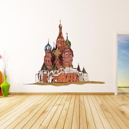 Travel The Word Landmarkwall Sticker Wedding Decor Vinyl Waterproof Wall Sticker Bedroom Wallpaper Wall Decal